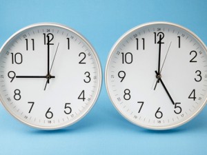 Clocks at 9 and 5