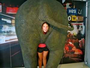 Elephant Bum and Caroline