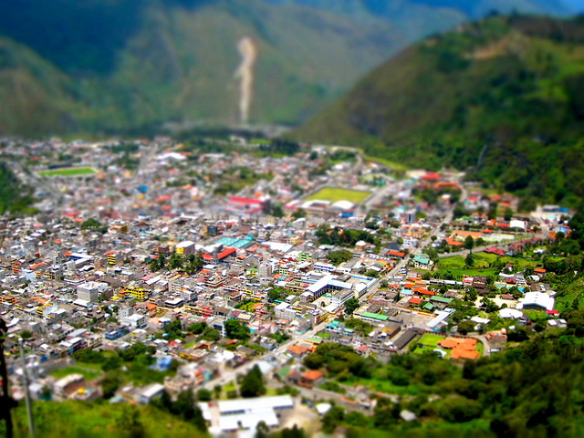 View of Banos Ecuador