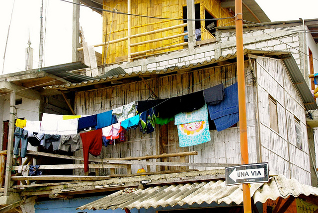 clothes hanging in montañita ecuador