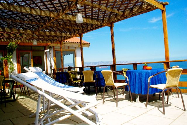 The terraza at Posada BellaMare