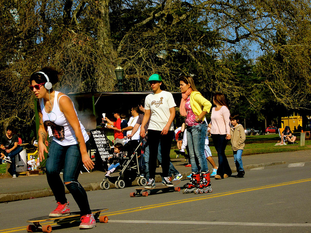 rollerblading in buenos aires palermo