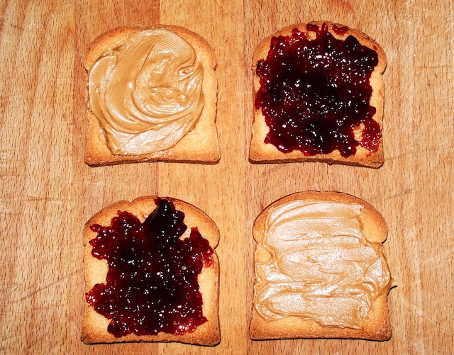 peanut butter and jelly sandwich