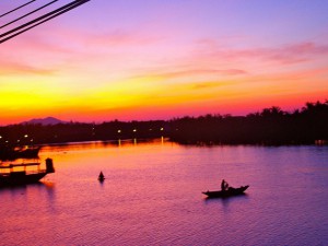 sunrise in hoian vietnam