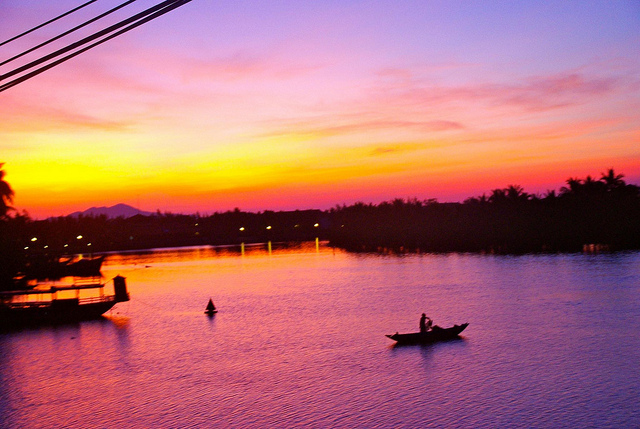 sunrise in hoian vietnam