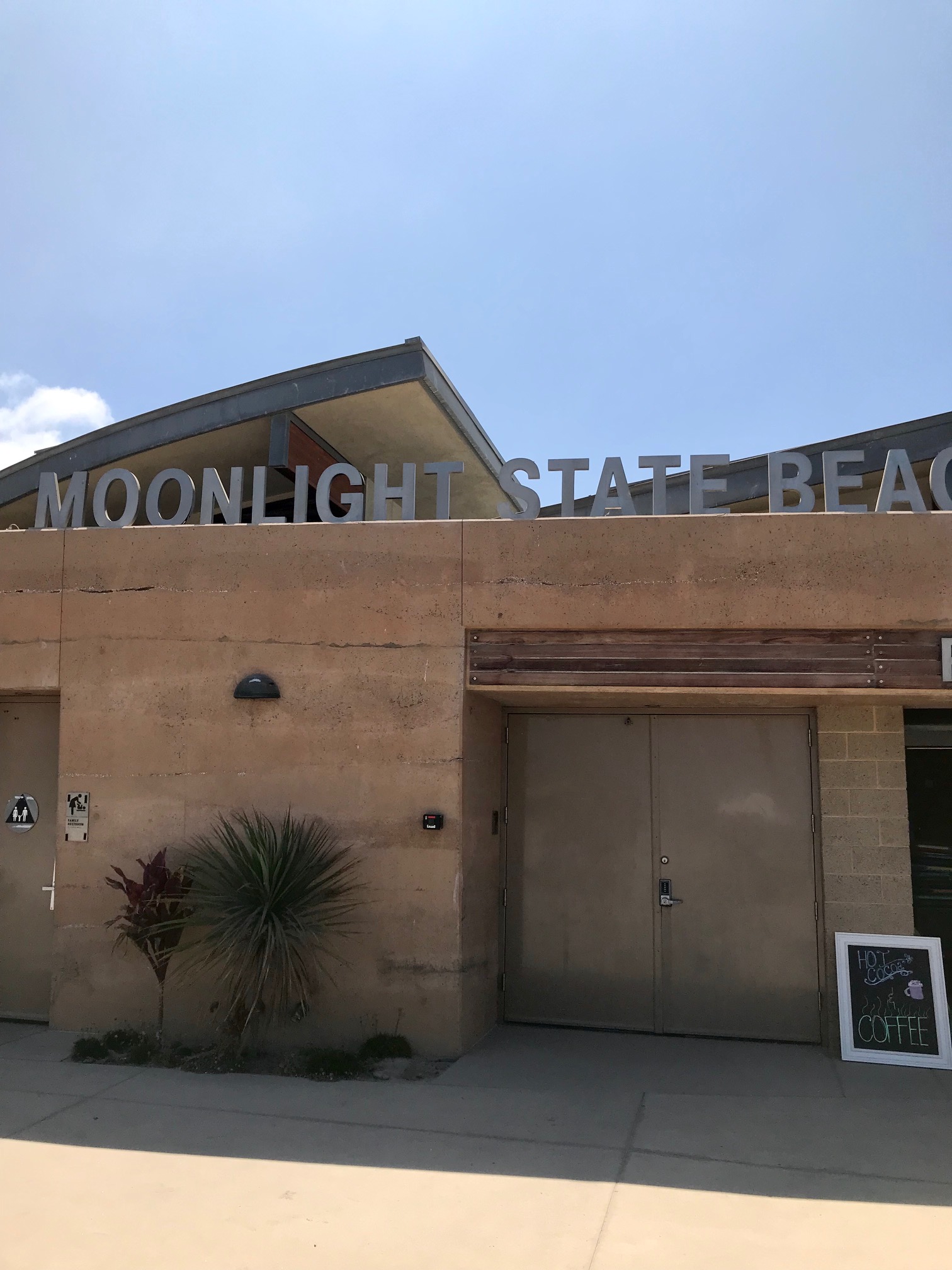 southern california beach moonlight